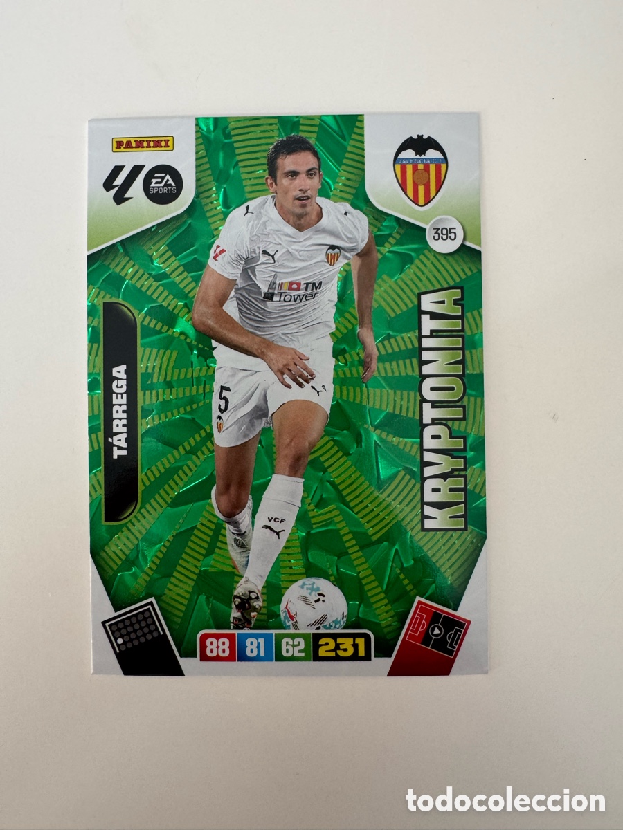 Cromos de F&uacute;tbol: PANINI ADRENALYN XL LIGA EA SPORTS 2025-2026 25-26 &ndash; KRYPTONITA &ndash; Pau Tarrega Valencia CF N&ordm; 395