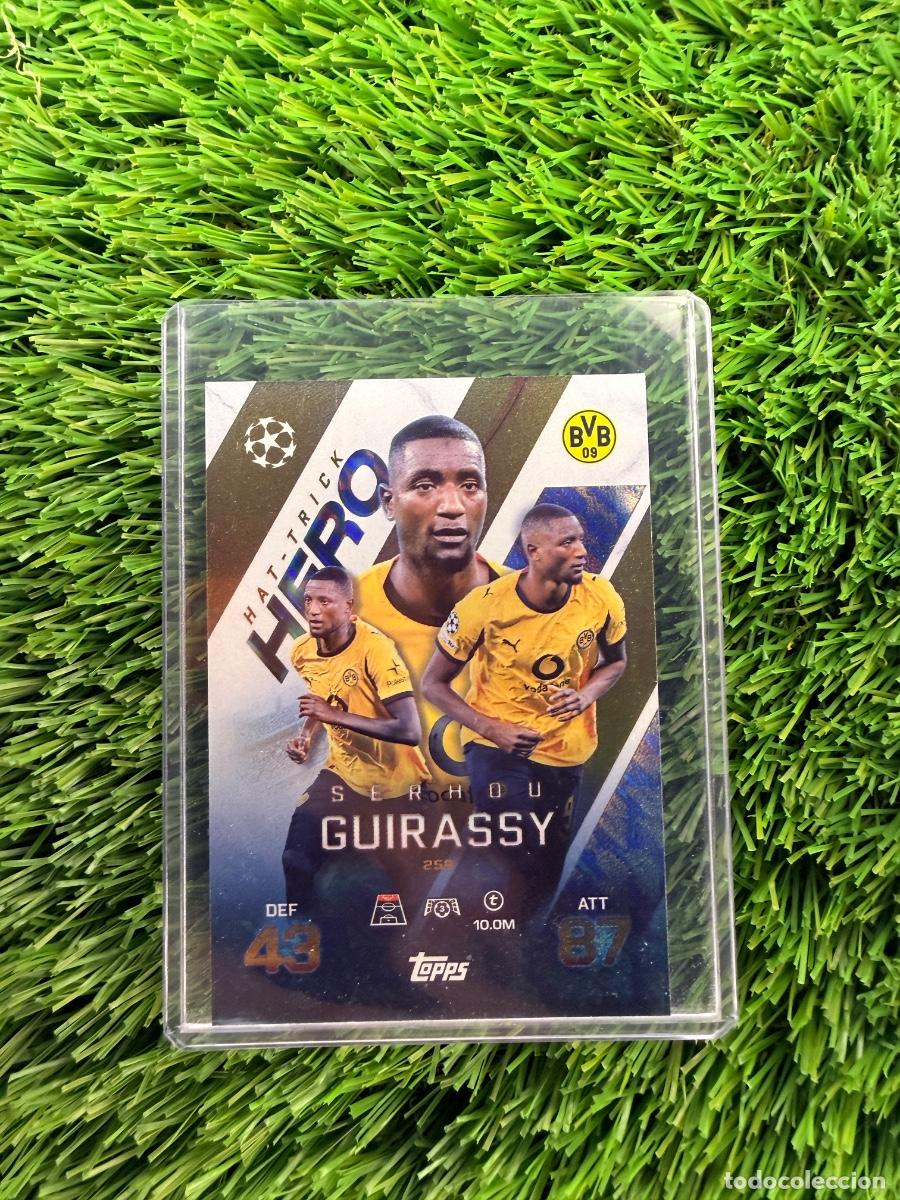 Cromos de F&uacute;tbol: N&ordm; 259 Serhou Guirassy Hat-Trick Hero Borussia de Dortmund Match Attax Extra 25 26