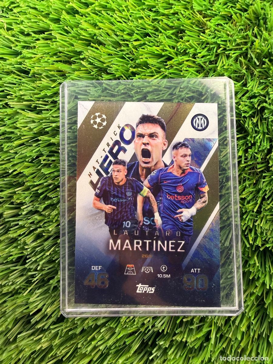 Cromos de F&uacute;tbol: N&ordm; 260 Lautaro Mart&iacute;nez Hat-Trick Hero Inter de Mil&aacute;n Match Attax Extra 25 26