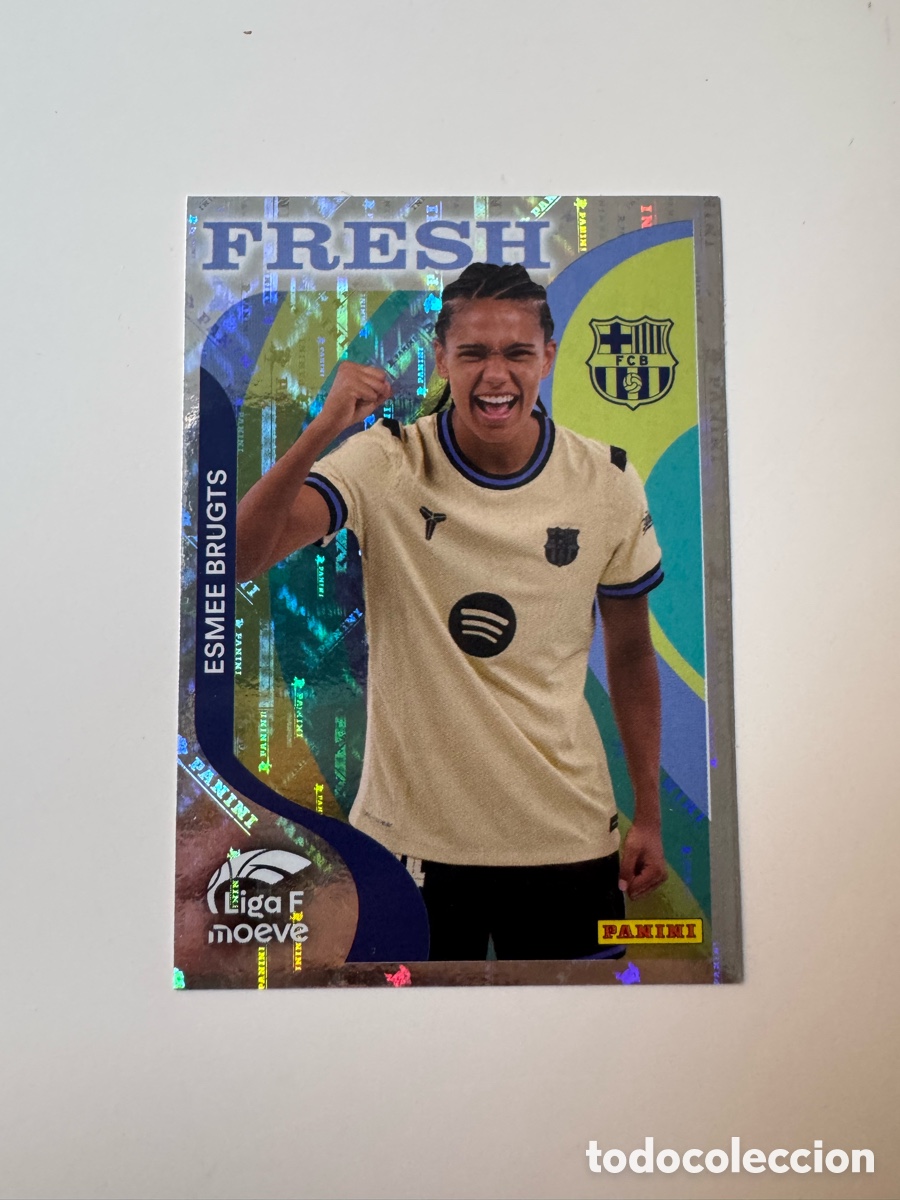 Cromos de F&uacute;tbol: PANINI LIGA F FEMENINA 25 26 2025-2026 &ndash; N&ordm; 375 &ndash; FRESH &ndash; Esmee Brugts FC Barcelona Femen&iacute;