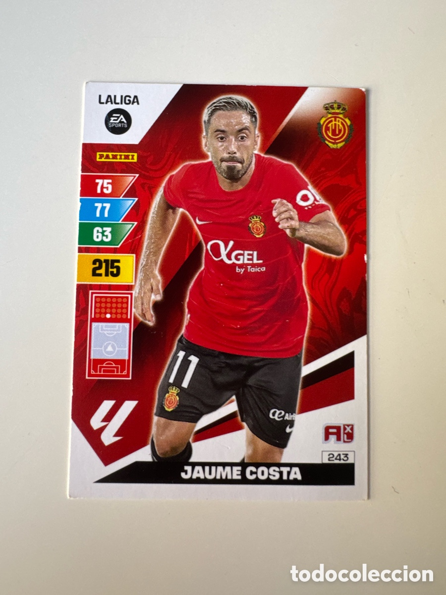Cromos de F&uacute;tbol: PANINI ADRENALYN XL LIGA EA SPORTS 2023-2024 23-24 &ndash; Jaume Costa RCD Mallorca N&ordm; 243