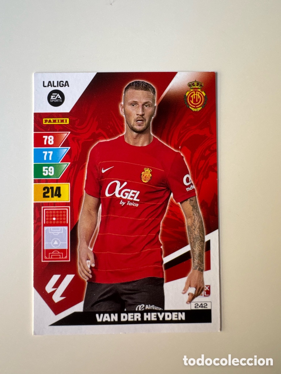 Cromos de F&uacute;tbol: PANINI ADRENALYN XL LIGA EA SPORTS 2023-2024 23-24 &ndash; Siebe Van der Heyden RCD Mallorca N&ordm; 242