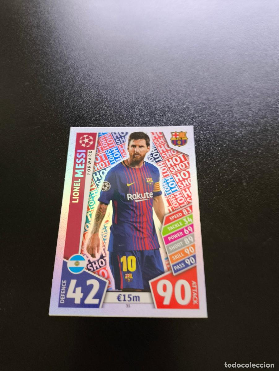 Cromos de Futebol: 35 LIONEL MESSI FC BARCELONA CHAMPIONS LEAGUE TOPPS ATTAX 17 18 2017 2018 NO LIGA ESTE PANINI