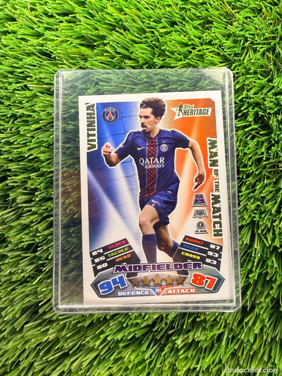 Cromos de Futebol: N&ordm; 268 Vitinha Man of the Match Heritage Paris Saint-Germain Match Attax Extra 25 26