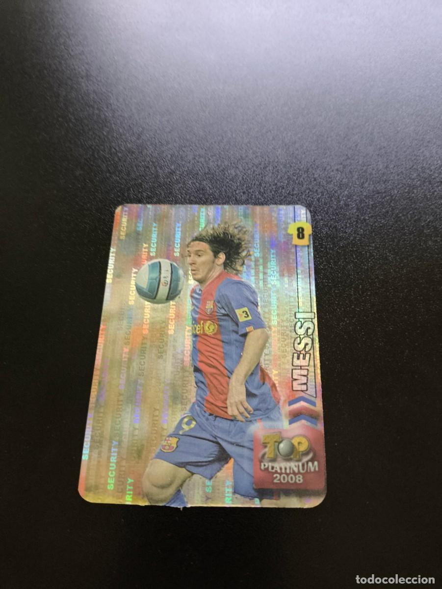 Cromos de F&uacute;tbol: 758 MESSI BARCELONA PLATINUM SECURITY MUNDICROMO LIGA 2007 2008 07 08 NO PANINI ESTE ROOKIE CARD