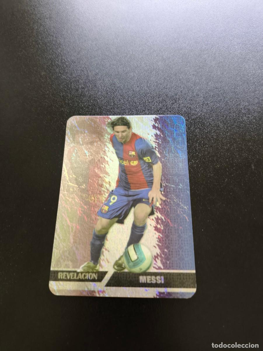 Figurine di Calcio: 542 MESSI BARCELONA REVELACION JASPEADO VERTICAL MUNDICROMO LIGA 2007 2008 NO PANINI ESTE