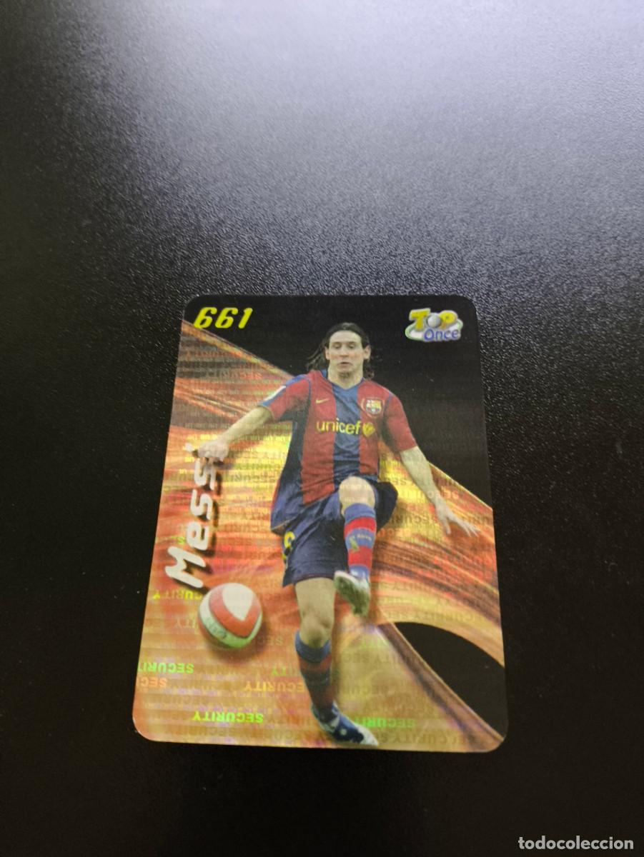 Cromos de F&uacute;tbol: 661 TOP ONCE MESSI FC BARCELONA SECURITY HORIZONTAL MUNDICROMO LIGA 2007 2008 NO PANINI LIGA ESTE