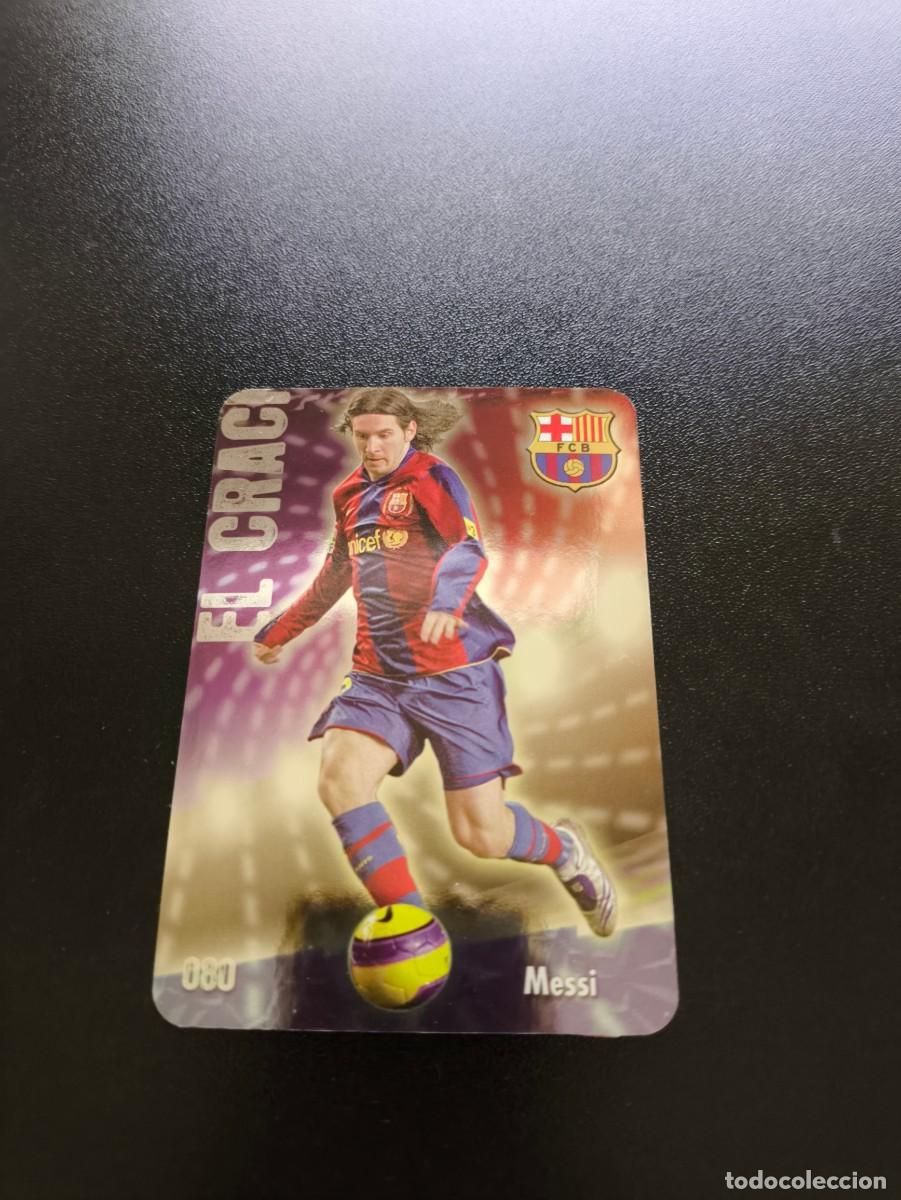Cromos de F&uacute;tbol: N&ordm; 80 MESSI BRILLO LISO PUNTAS REDONDAS F.C. BARCELONA MUNDICROMO 2008 2009 NO PANINI LIGA ESTE