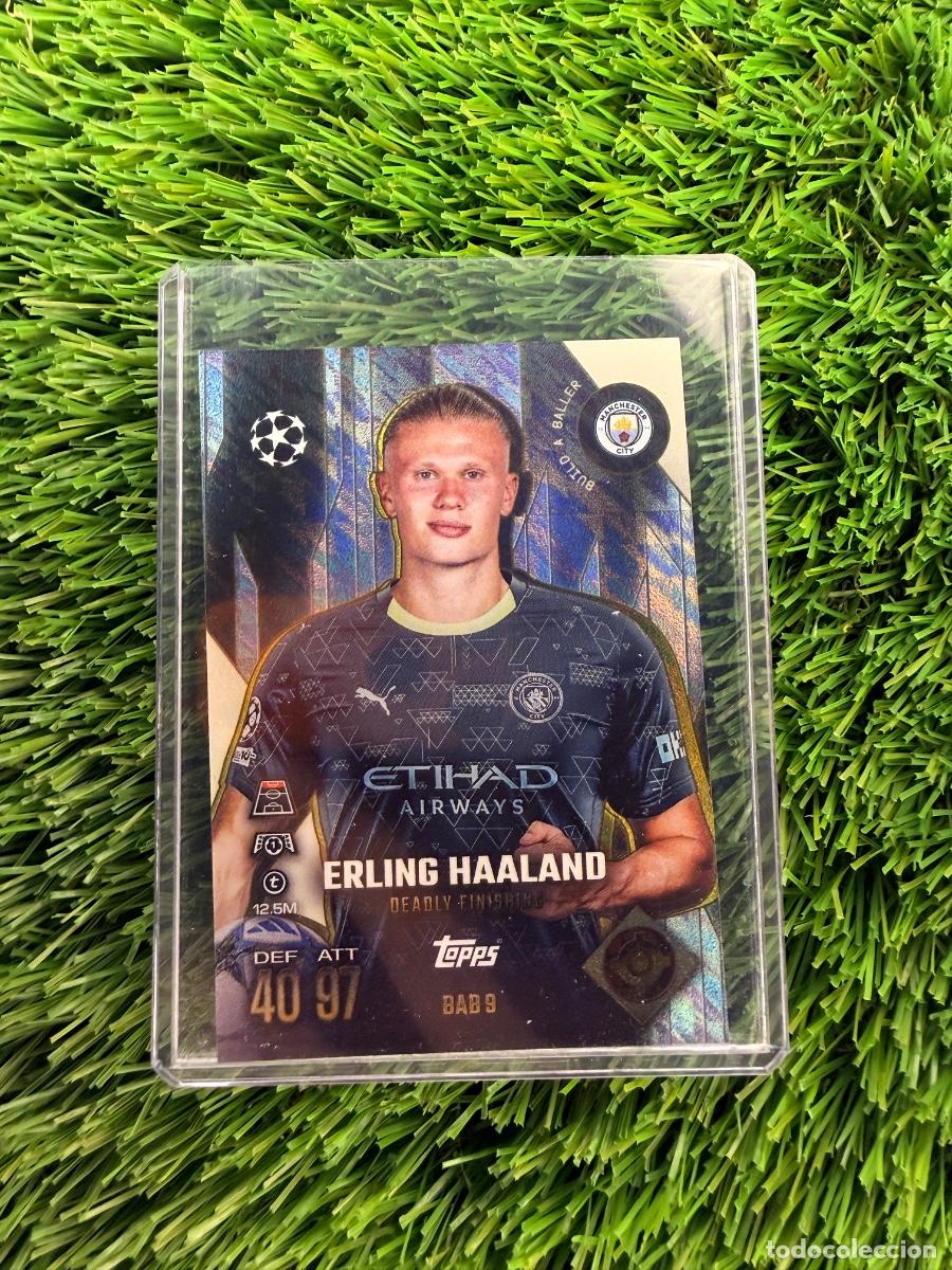 Cromos de F&uacute;tbol: N&ordm; BAB9 Erling Haaland Build a Baller Ultimate Baller Manchester City Match Attax Extra 25 26