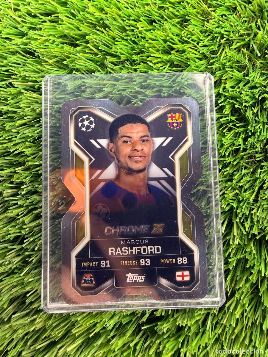 Cartes &agrave; collectionner de Football: N&ordm; CX4 Marcus Rashford Chrome X FC Barcelona Match Attax Extra 25 26