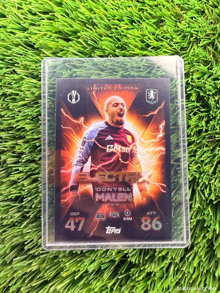Cartes &agrave; collectionner de Football: N&ordm; LE8 Donyell Malen Limited Edition ElectriX Aston Villa Match Attax Extra 25 26