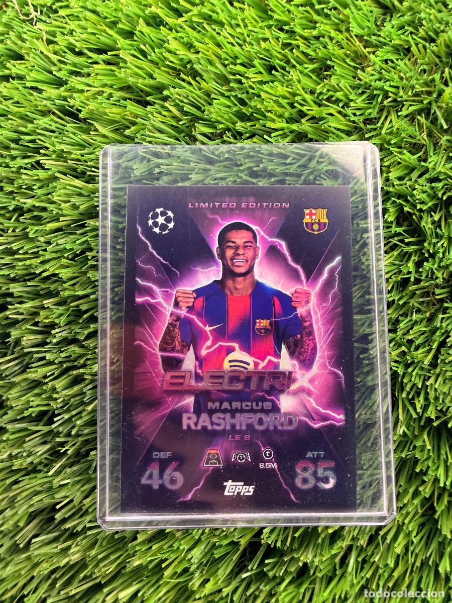 Cartes &agrave; collectionner de Football: N&ordm; LE9 Marcus Rashford Limited Edition ElectriX FC Barcelona Match Attax Extra 25 26