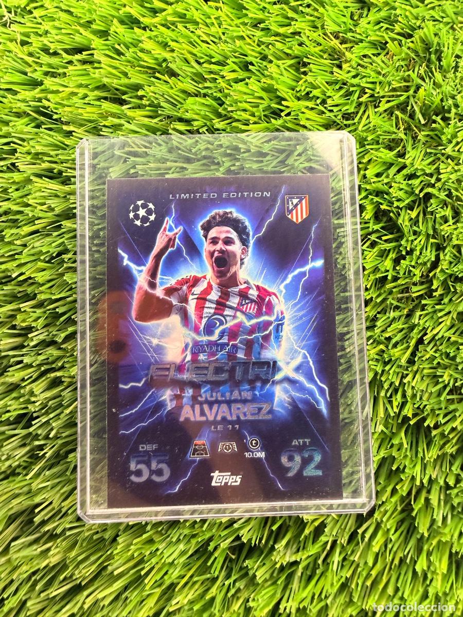 Cartes &agrave; collectionner de Football: N&ordm; LE11 Juli&aacute;n &Aacute;lvarez Limited Edition ElectriX Atl&eacute;tico de Madrid Match Attax Extra 25 26