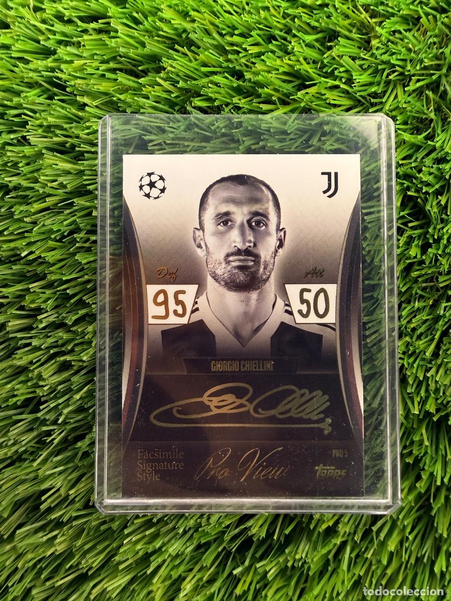 Cartes &agrave; collectionner de Football: N&ordm; PRO5 Giorgio Chiellini Signature Style Pro View Juventus Match Attax Extra 25 26