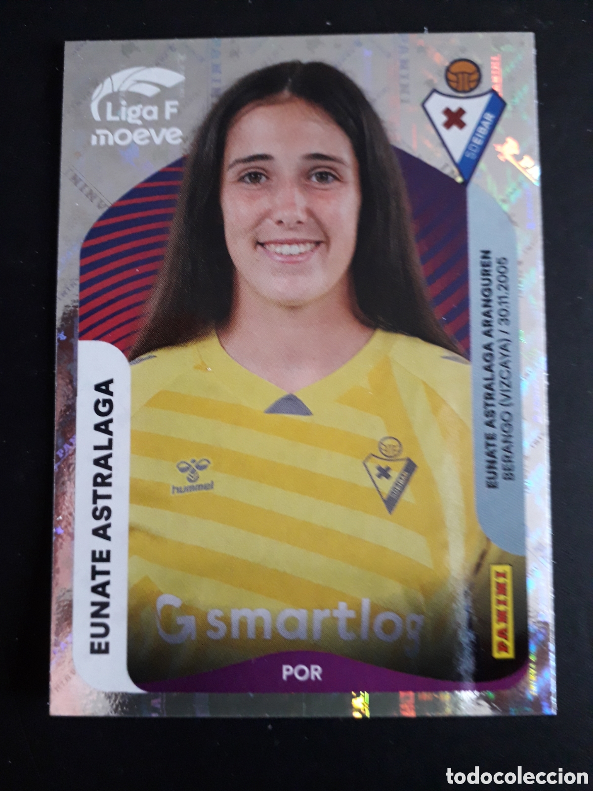 Fu&szlig;ball-Sticker: EUNATE ASTRALAGA EIBAR N&deg; 164 LIGA F FEMENINA 2025 2026 25 26 PANINI SIN PEGAR PEDIDO M&Iacute;NIMO 3&euro;