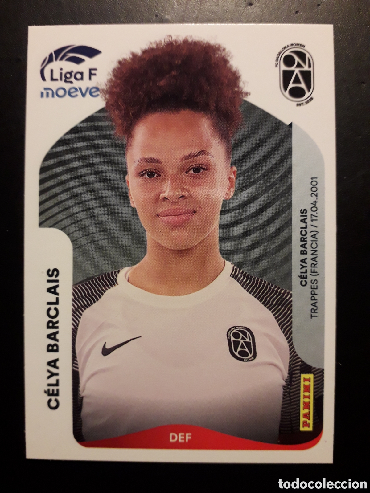 Fu&szlig;ball-Sticker: C&Eacute;LYA BARCLAIS BADALONA WOMEN N&deg; 67 LIGA F FEMENINA 2025 2026 25 26 PANINI SIN PEGAR PEDIDO M&Iacute;NIM 3&euro;