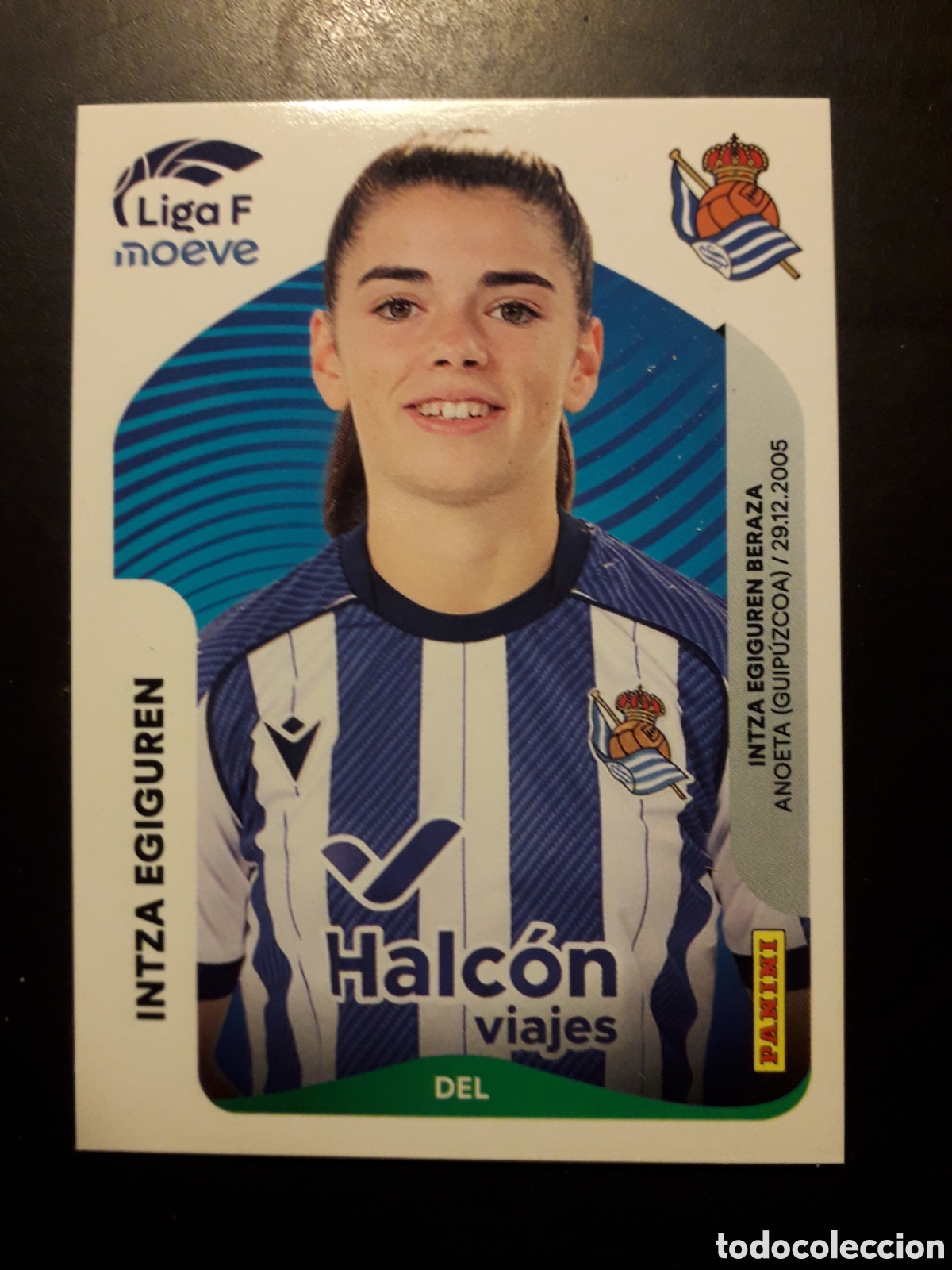 Fu&szlig;ball-Sticker: INTZA EGIGUREN REAL SOCIEDAD N&deg; 300 B LIGA F FEMENINA 2025 2026 25 26 PANINI SIN PEG PEDIDO M&Iacute;NIM 3&euro;