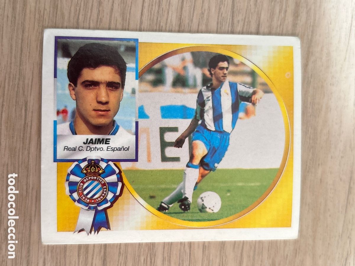 Cromos de F&uacute;tbol: JAIME VERSION ESPA&Ntilde;OL COLOCA LIGA ESTE 1994 1995 94 95 NUNCA PEGADO SIN PEGAR