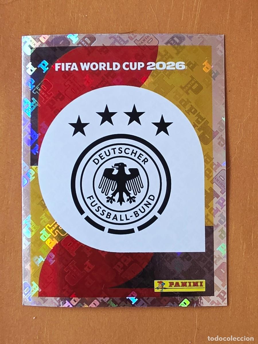 Fu&szlig;ball-Sticker: GER 1 Escudo logo emblema Alemania, Panini FIFA World Cup Mundial 2026 Sticker
