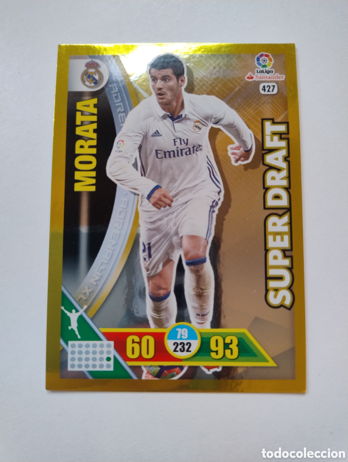 Football Stickers: 427 - Morata - Real Madrid - Adrenalyn XL Liga 2016 - 2017 Super Draft