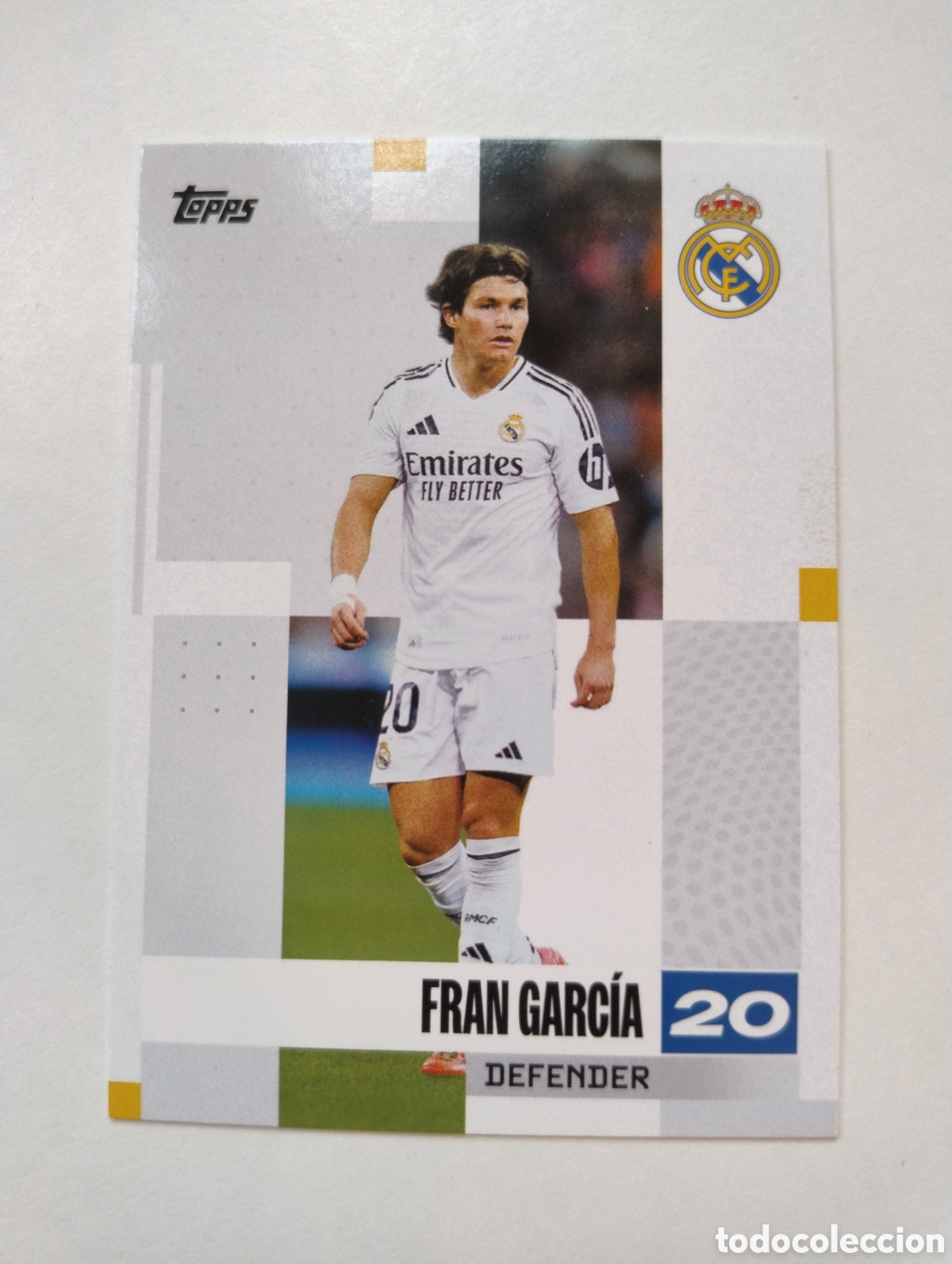 Football Stickers: 7 - Fran Garc&iacute;a - Real Madrid - Topps Team Set 2025