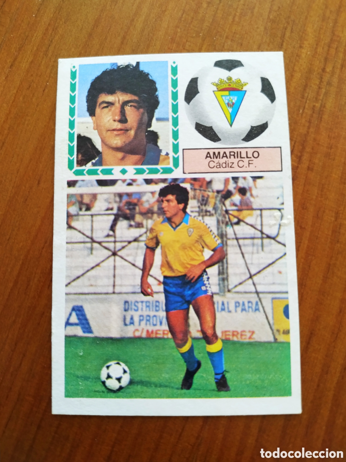 Cromos de F&uacute;tbol: AMARILLO, CADIZ VERSION MEYBA LIGA ESTE 83 84