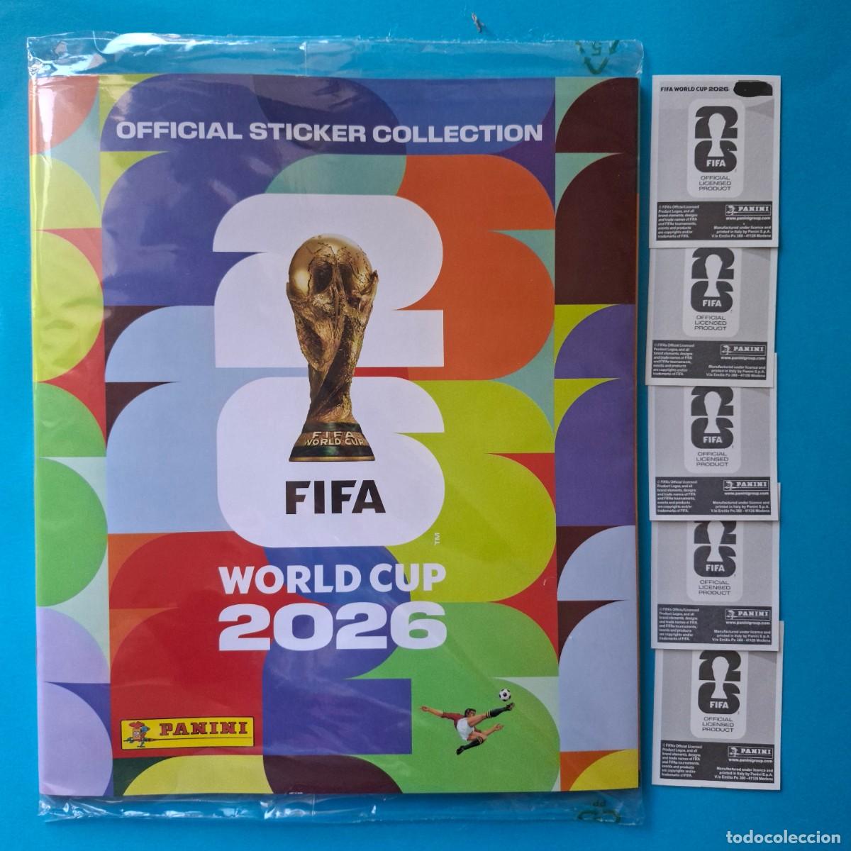 Cromos de Futebol: 5 Stickers + &Aacute;lbum Gratis vacio :PANINI Official collection FIFA World Cup 2026