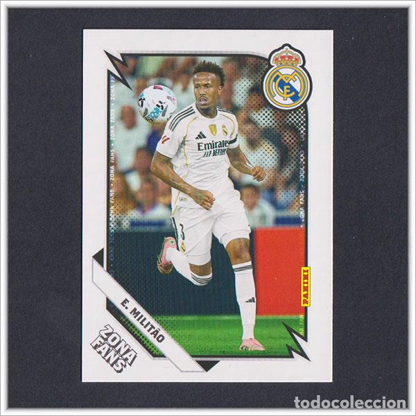 Cartes &agrave; collectionner de Football: PANINI CLUB 2025 2026 25 26 REAL MADRID MILITAO 33 ZONA FANS LIGA ALBUM COLECCI&Oacute;N F&Uacute;TBOL