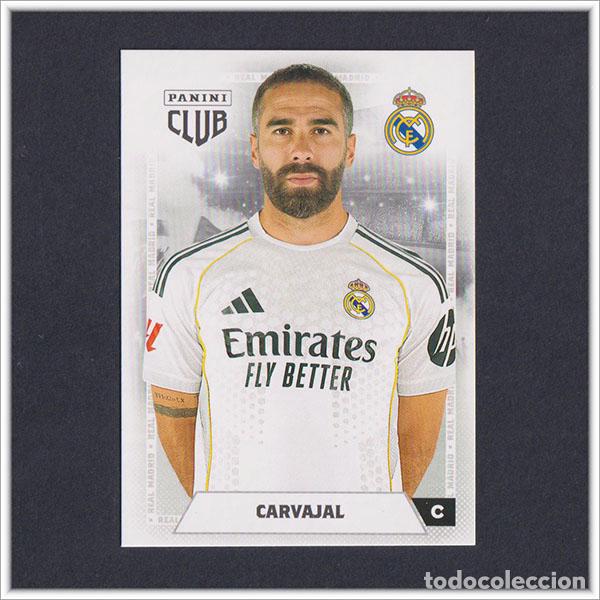 Cromos de f&uacute;tbol: PANINI CLUB 2025 2026 25 26 REAL MADRID CARVAJAL 8 COLECCI&Oacute;N ALBUM LIGA F&Uacute;TBOL