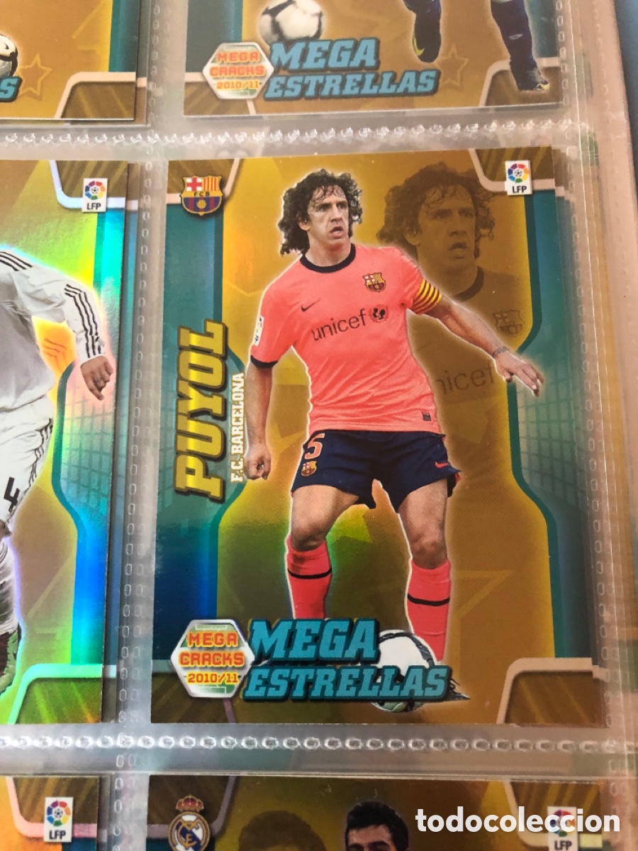 Figurine di Calcio: Megacracks 2010 2011 mega estrellas Puyol 366 Barcelona