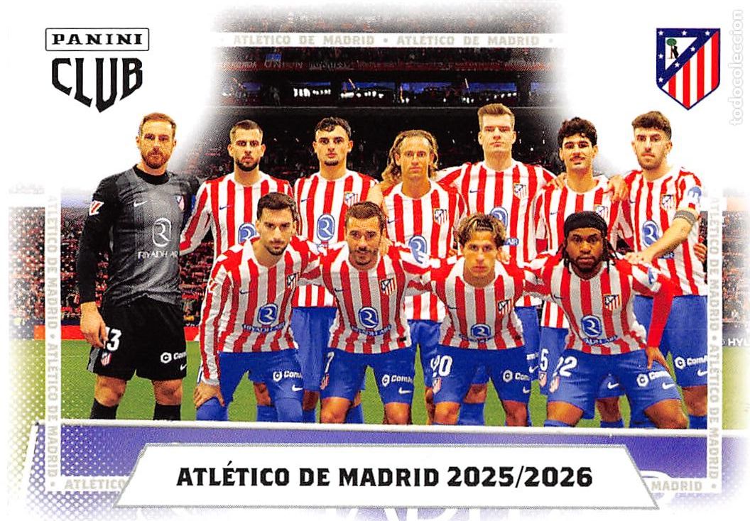 Cromos de F&uacute;tbol: PANINI ATL&Eacute;TICO DE MADRID 25-26 2025-2026 #2 PRIMERA PLANTILLA (ADN BASE)