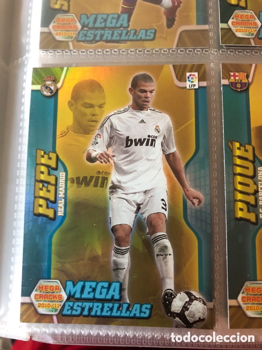 Cromos de Futebol: Megacracks 2010 2011 mega estrellas pepe 367 real Madrid