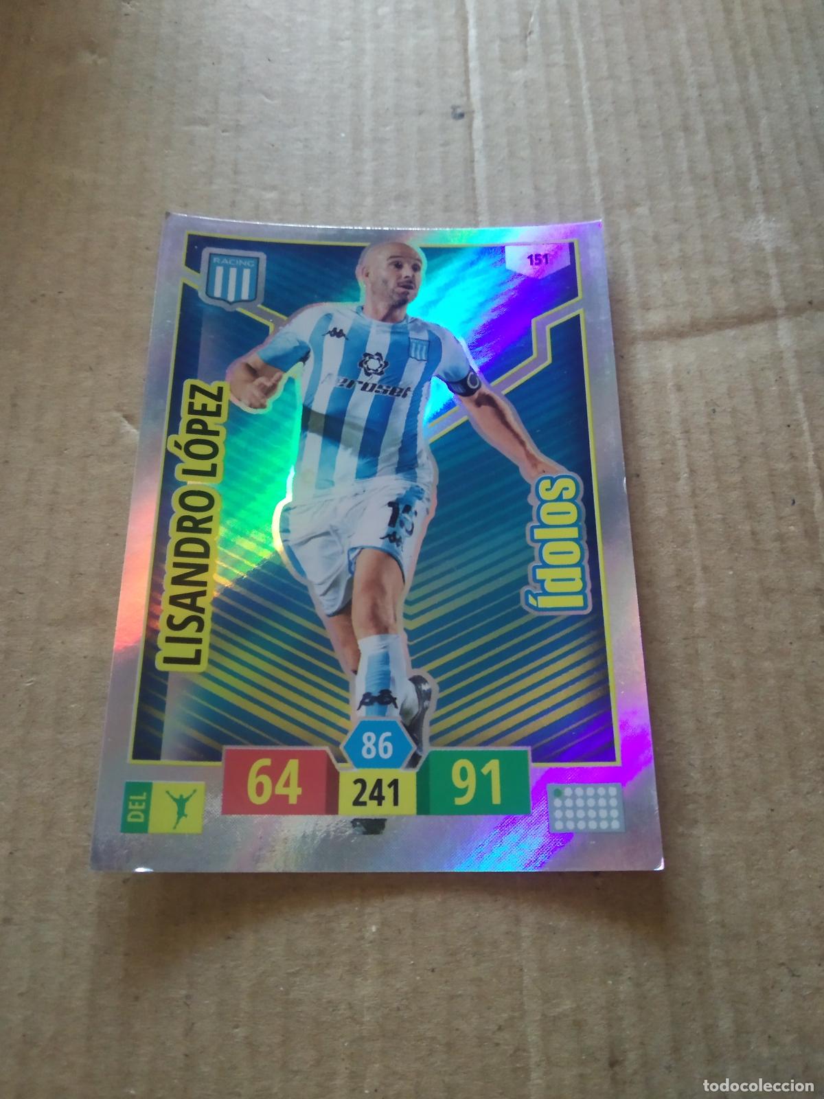 Cromos de Futebol: 151 LISANDRO LOPEZ RACING IDOLOS CROMO FUTBOL ARGENTINO PANINI LIGA ARGENTINA 2020 ADRENALYN