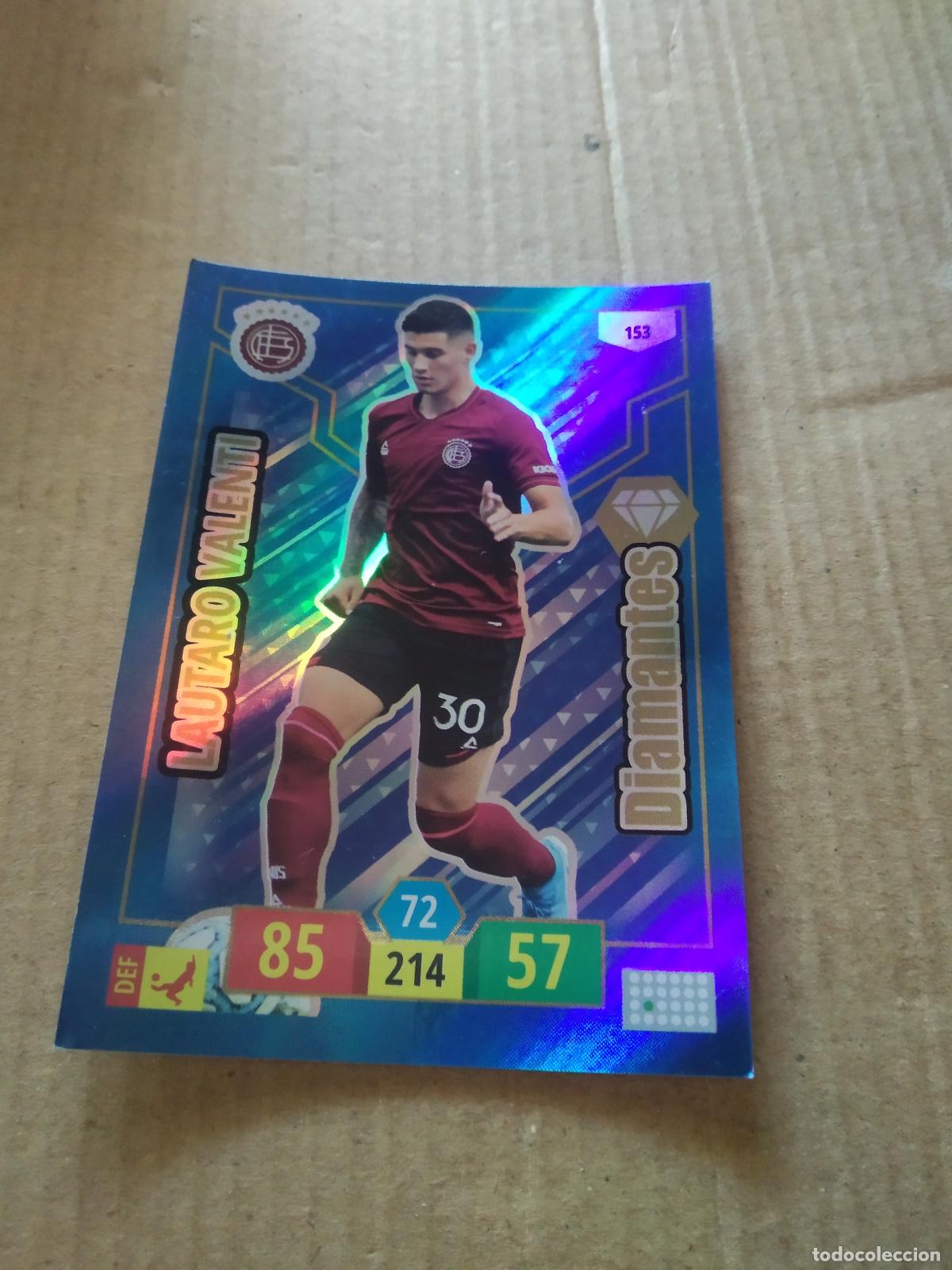 Cromos de Futebol: 153 LAUTARO VALENTI LANUS DIAMANTES CROMO FUTBOL ARGENTINO PANINI LIGA ARGENTINA 2020 ADRENALYN