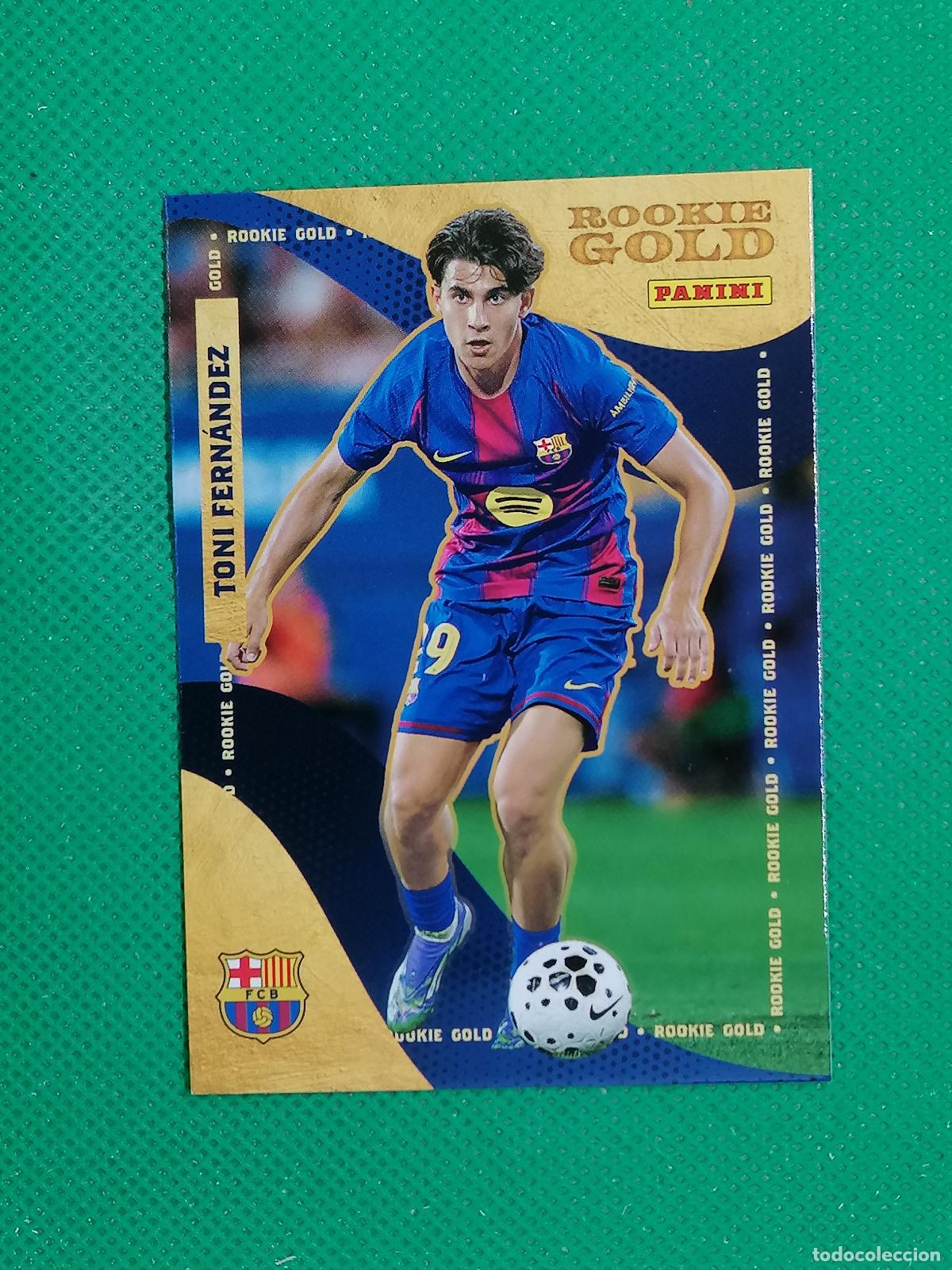 Cromos de F&uacute;tbol: 59 TONI FERNANDEZ ROOKIE GOLD ⚽ PANINI CLUB BARCELONA CARD 25 26 2025 2026 ⚽