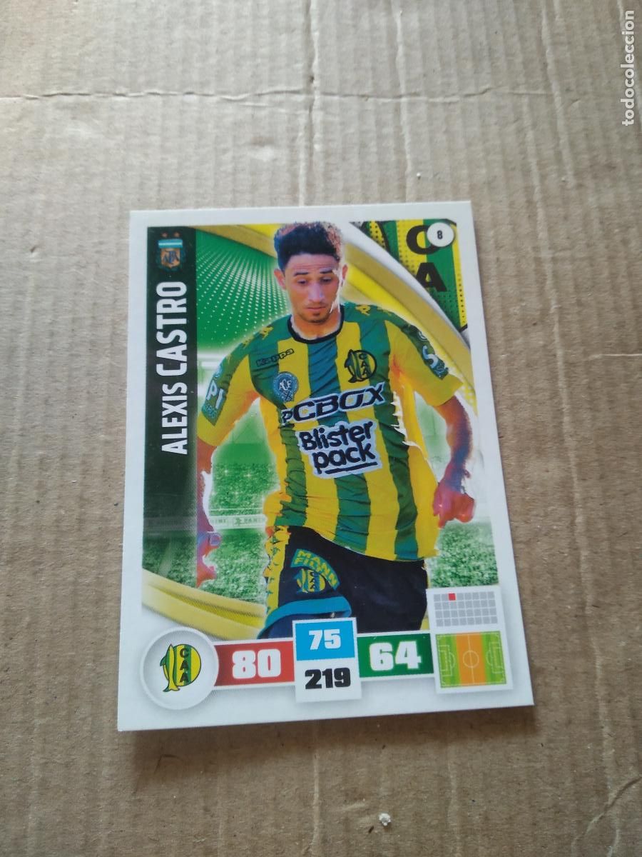 Cromos de F&uacute;tbol: 8 ALEXIS CASTRO ALDOSIVI CROMO FUTBOL ARGENTINO PANINI LIGA ARGENTINA 2017 ADRENALYN