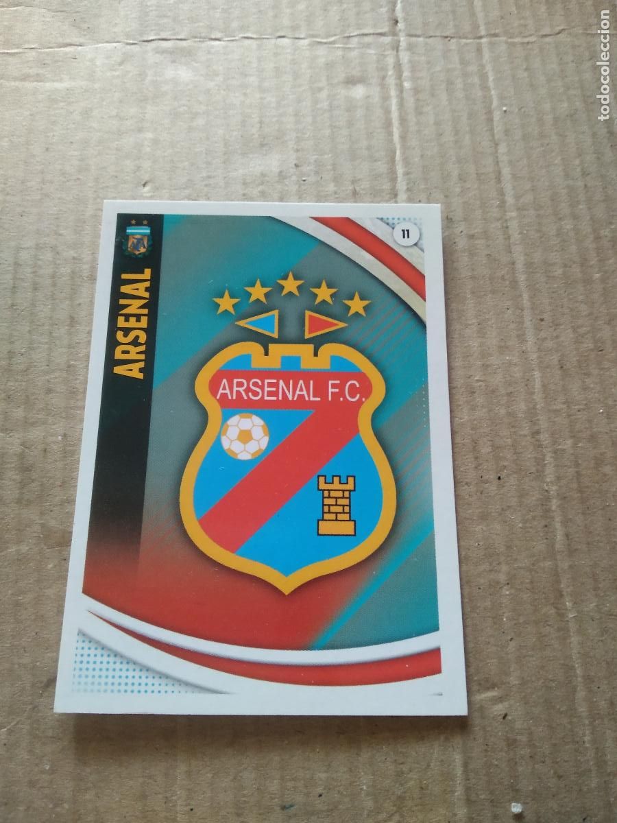 Cromos de F&uacute;tbol: 11 ESCUDO ARSENAL CROMO FUTBOL ARGENTINO PANINI LIGA ARGENTINA 2017 ADRENALYN