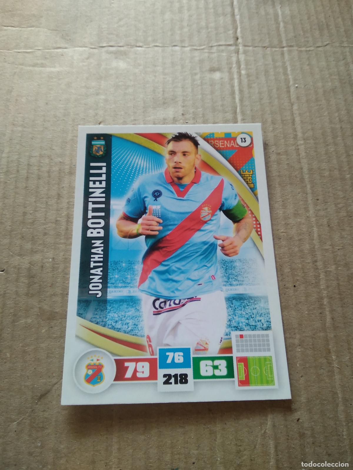 Cromos de F&uacute;tbol: 13 JONATHAN BOTTINELLI ARSENAL CROMO FUTBOL ARGENTINO PANINI LIGA ARGENTINA 2017 ADRENALYN