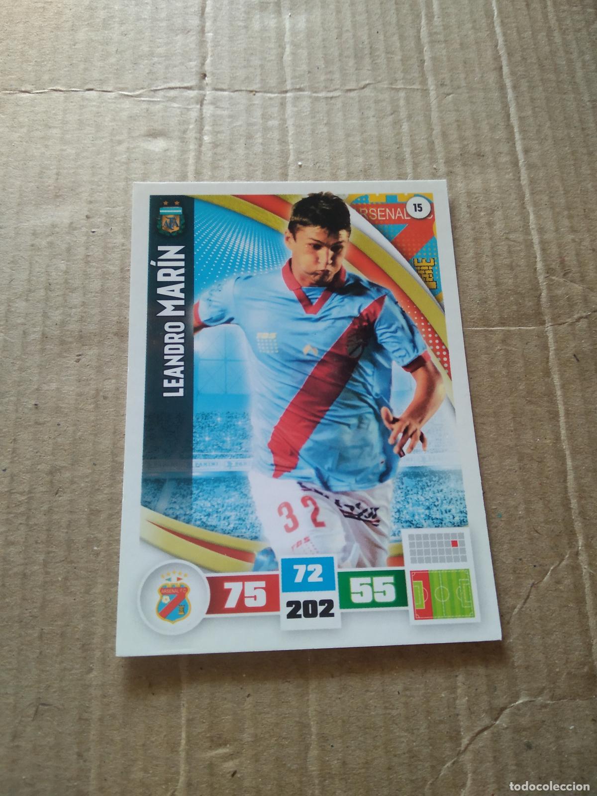 Cromos de F&uacute;tbol: 15 LEANDRO MARIN ARSENAL CROMO FUTBOL ARGENTINO PANINI LIGA ARGENTINA 2017 ADRENALYN