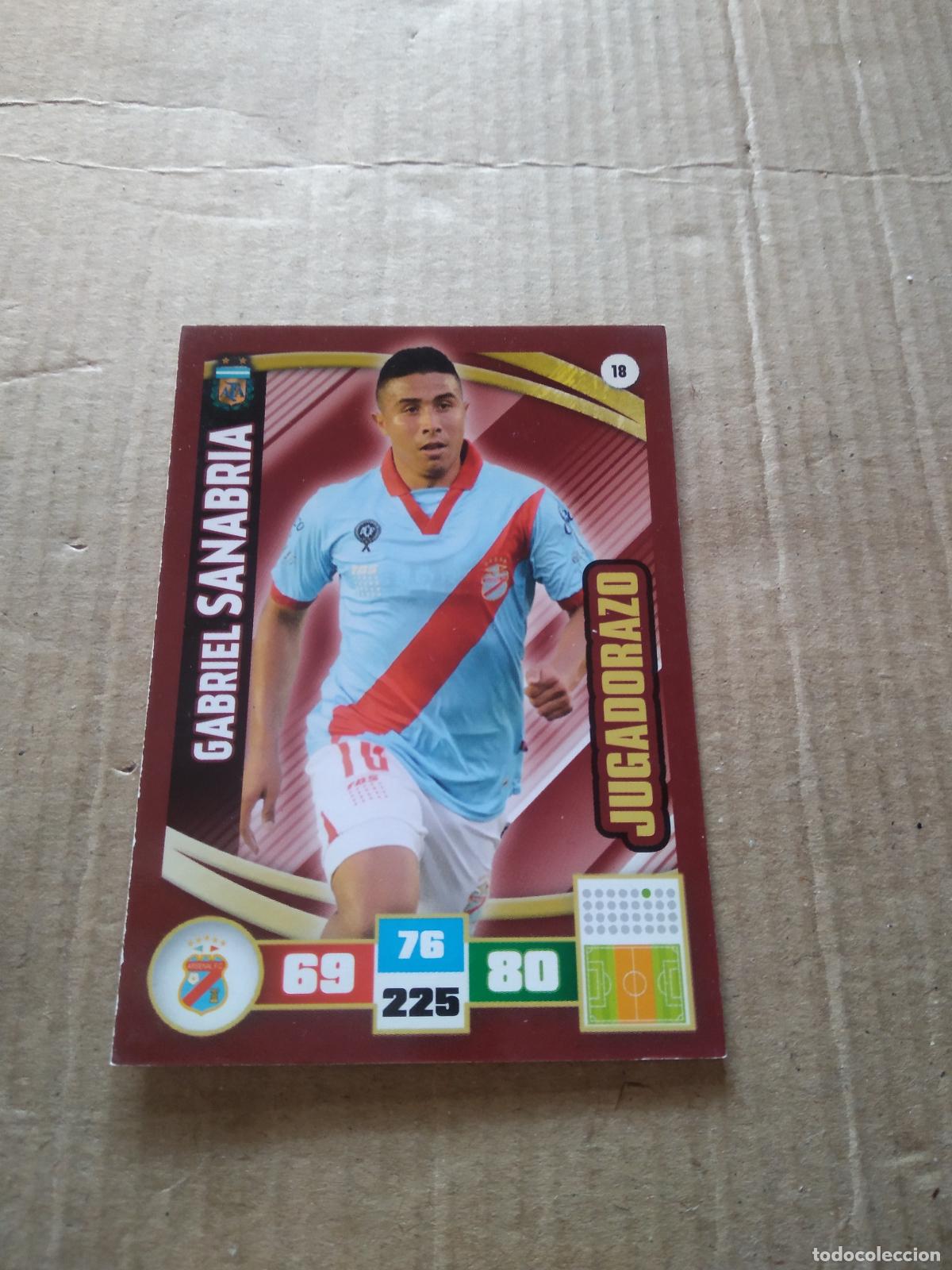 Football Stickers: 18 GABRIEL SANABRIA ARSENAL CROMO FUTBOL ARGENTINO PANINI LIGA ARGENTINA 2017 ADRENALYN
