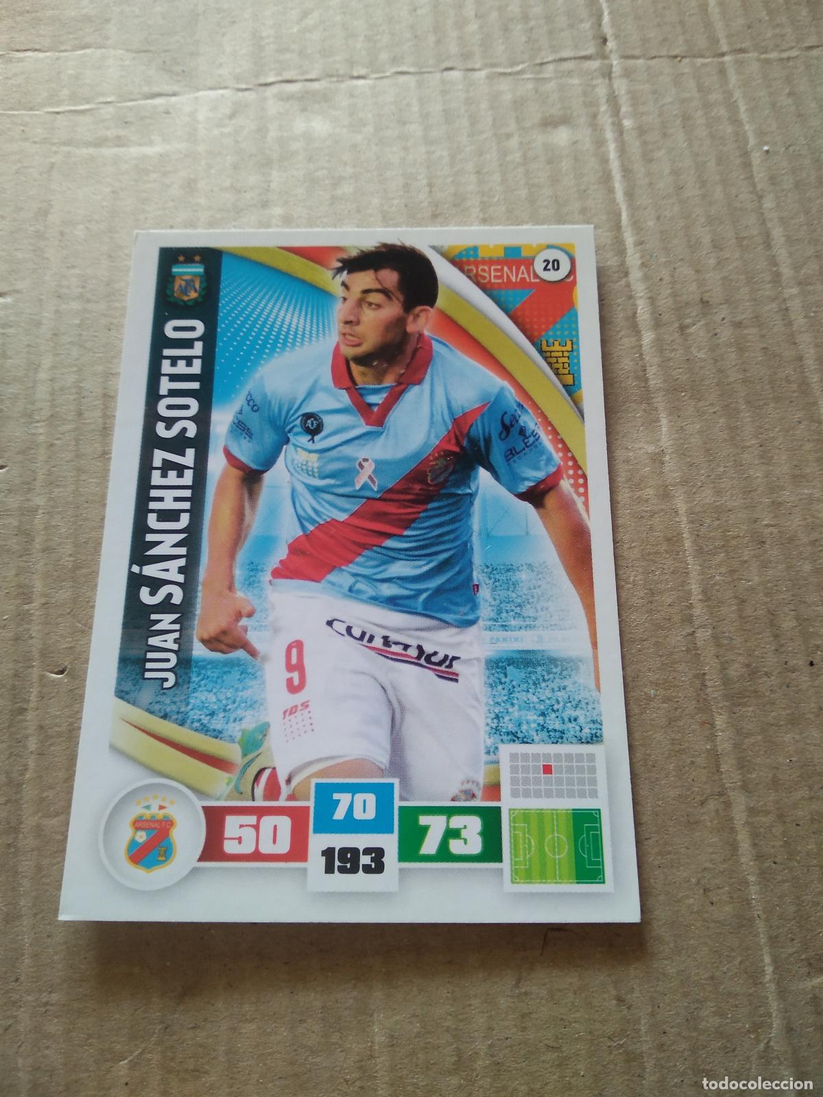 Football Stickers: 20 JUAN SANCHEZ SOTELO ARSENAL CROMO FUTBOL ARGENTINO PANINI LIGA ARGENTINA 2017 ADRENALYN