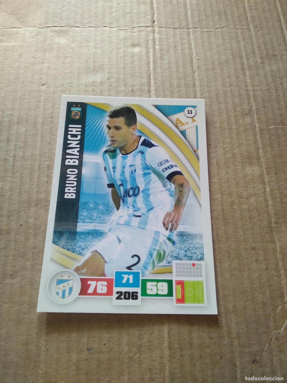 Cromos de F&uacute;tbol: 33 BRUNO BIANCHI ATLETICO TUCUMAN CROMO FUTBOL ARGENTINO PANINI LIGA ARGENTINA 2017 ADRENALYN