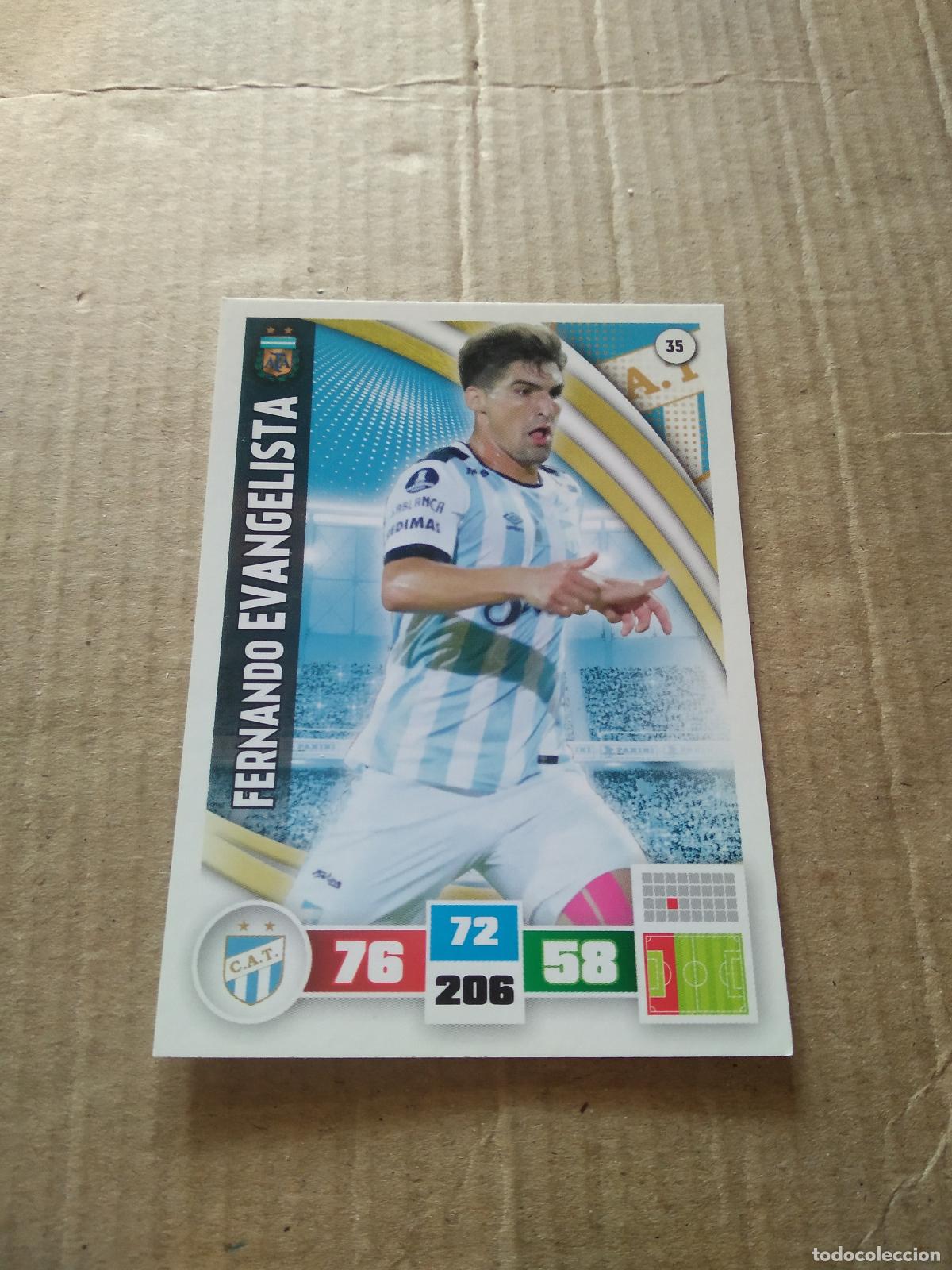 Cromos de F&uacute;tbol: 35 FERNANDO EVANGELISTA ATLETICO TUCUMAN CROMO FUTBOL ARGENTINO PANINI LIGA ARGENTINA 2017 ADRENALYN