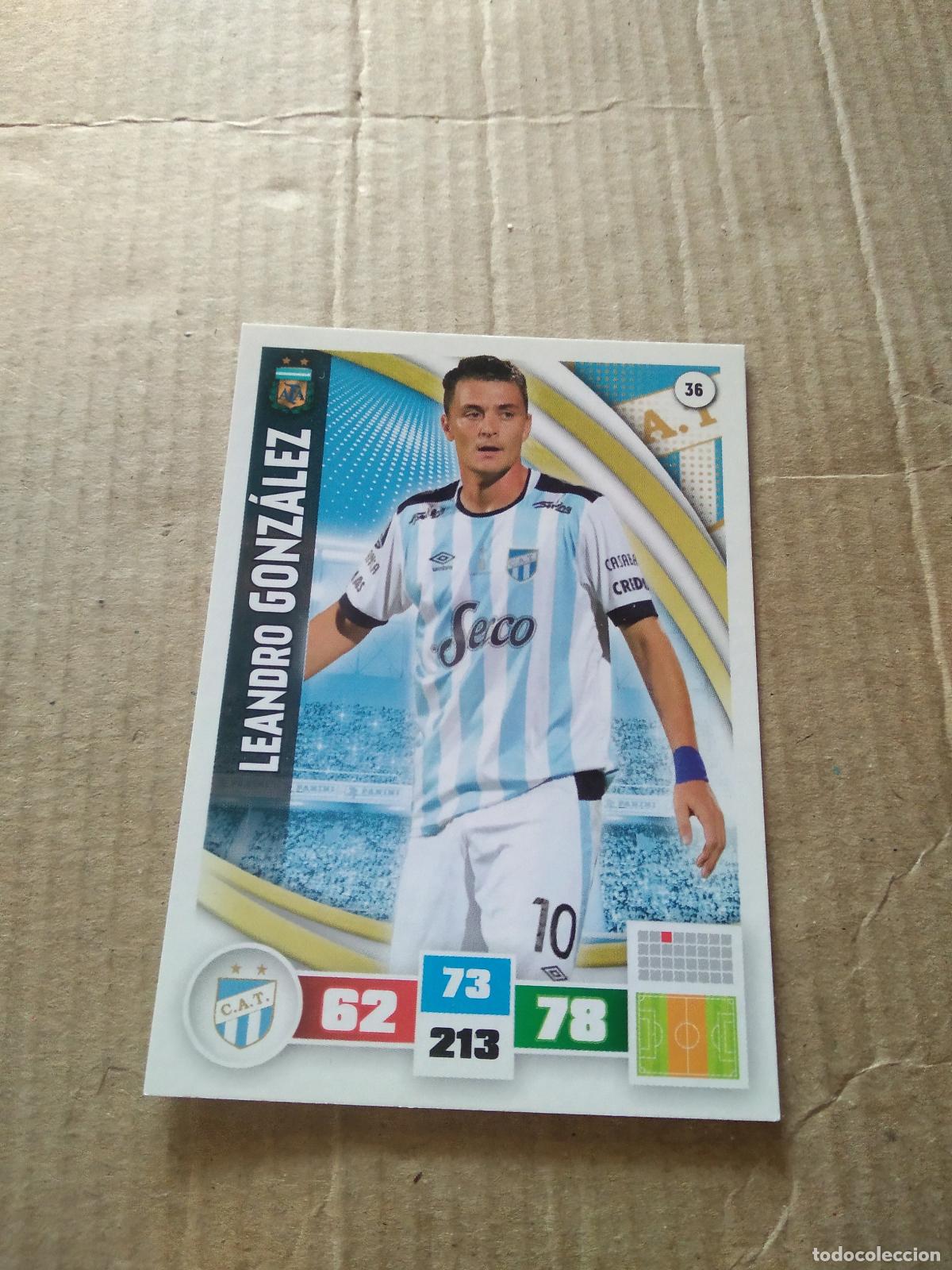 Cromos de F&uacute;tbol: 36 LEANDRO GONZALEZ ATLETICO TUCUMAN CROMO FUTBOL ARGENTINO PANINI LIGA ARGENTINA 2017 ADRENALYN