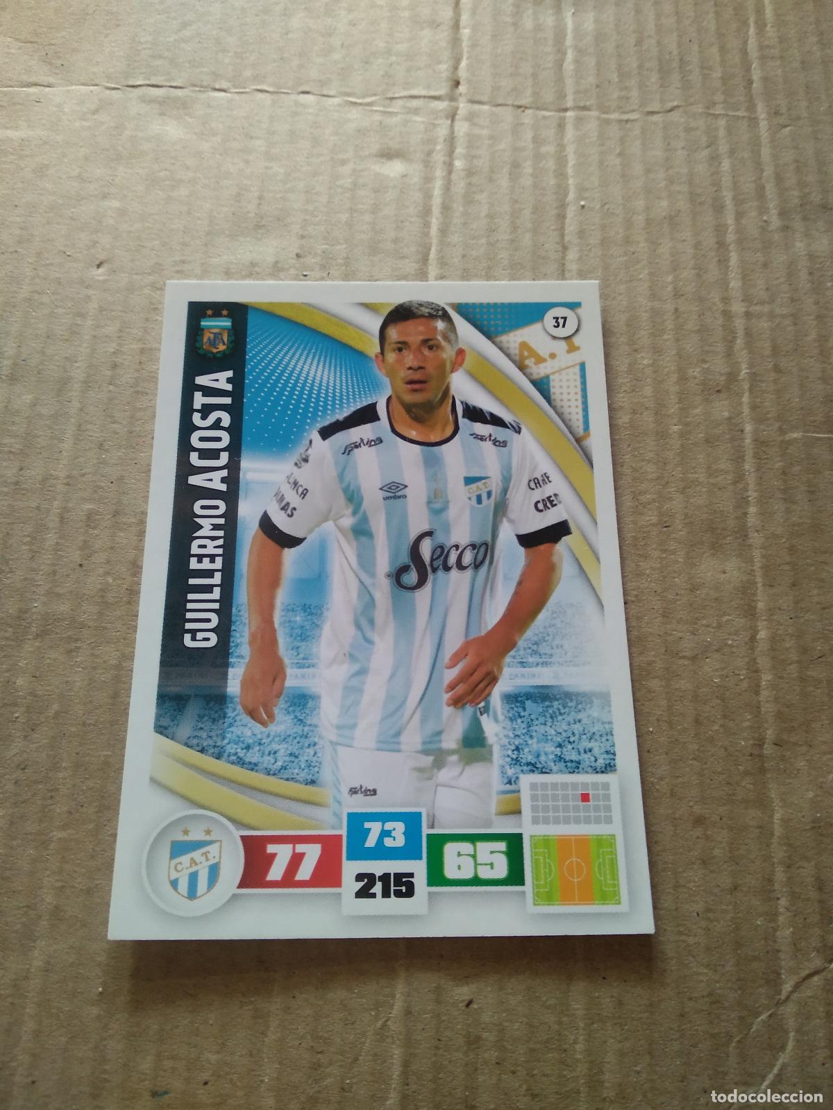 Cromos de F&uacute;tbol: 37 GUILLERMO ACOSTA ATLETICO TUCUMAN CROMO FUTBOL ARGENTINO PANINI LIGA ARGENTINA 2017 ADRENALYN