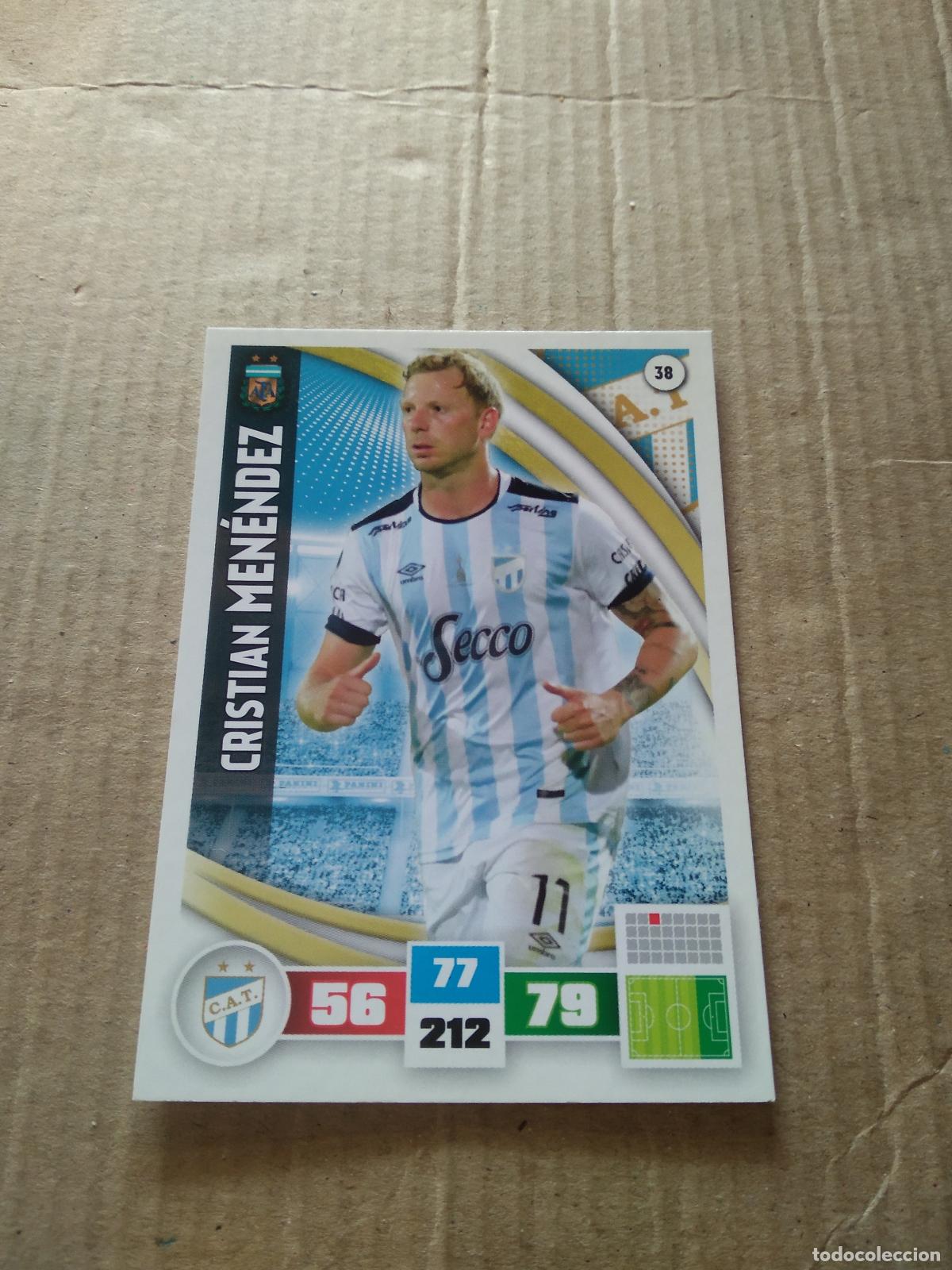 Cromos de F&uacute;tbol: 38 CRISTIAN MENENDEZ ATLETICO TUCUMAN CROMO FUTBOL ARGENTINO PANINI LIGA ARGENTINA 2017 ADRENALYN