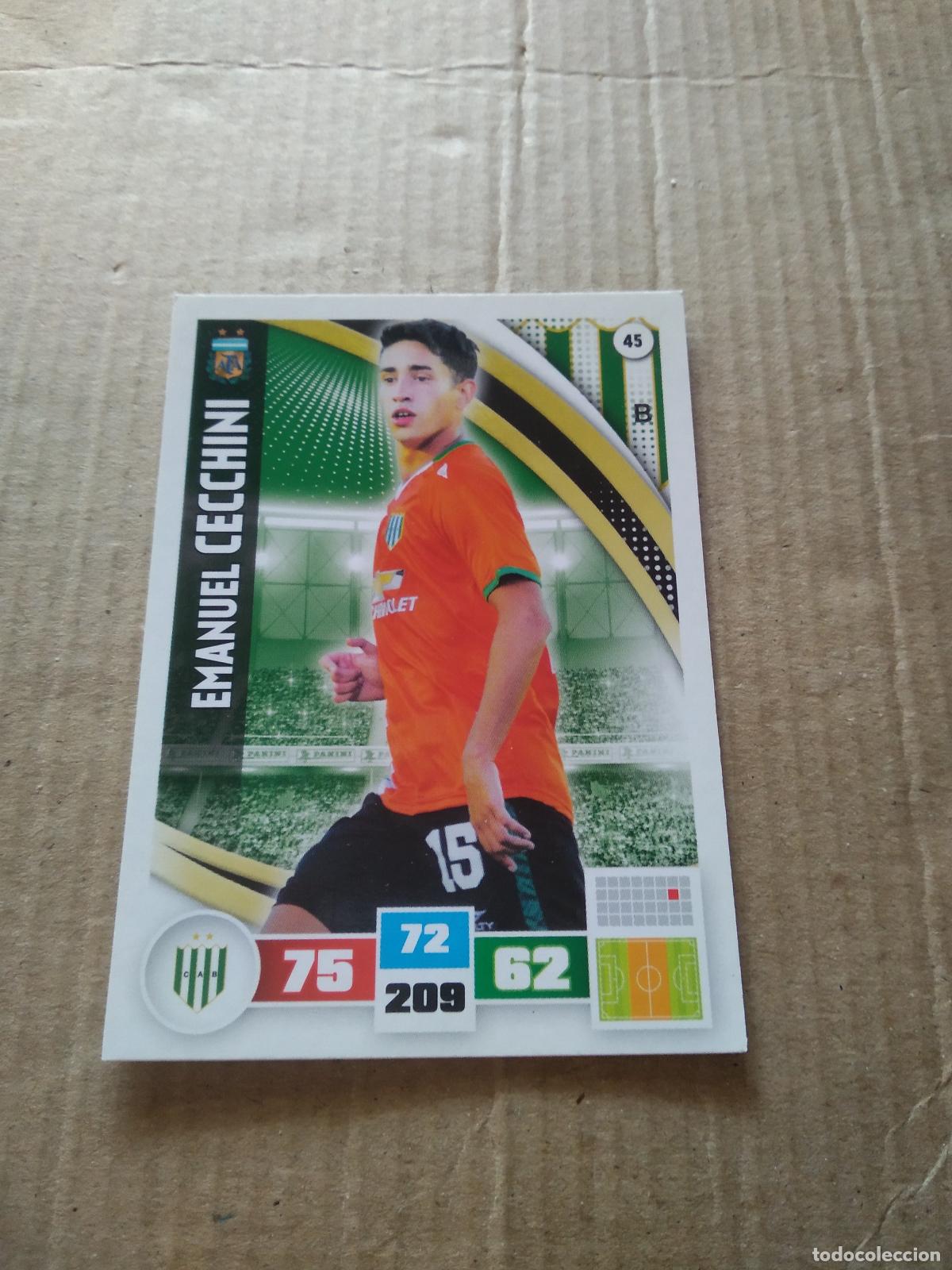 Cromos de F&uacute;tbol: 45 EMANUEL CECCHINI BANFIELD CROMO FUTBOL ARGENTINO PANINI LIGA ARGENTINA 2017 ADRENALYN