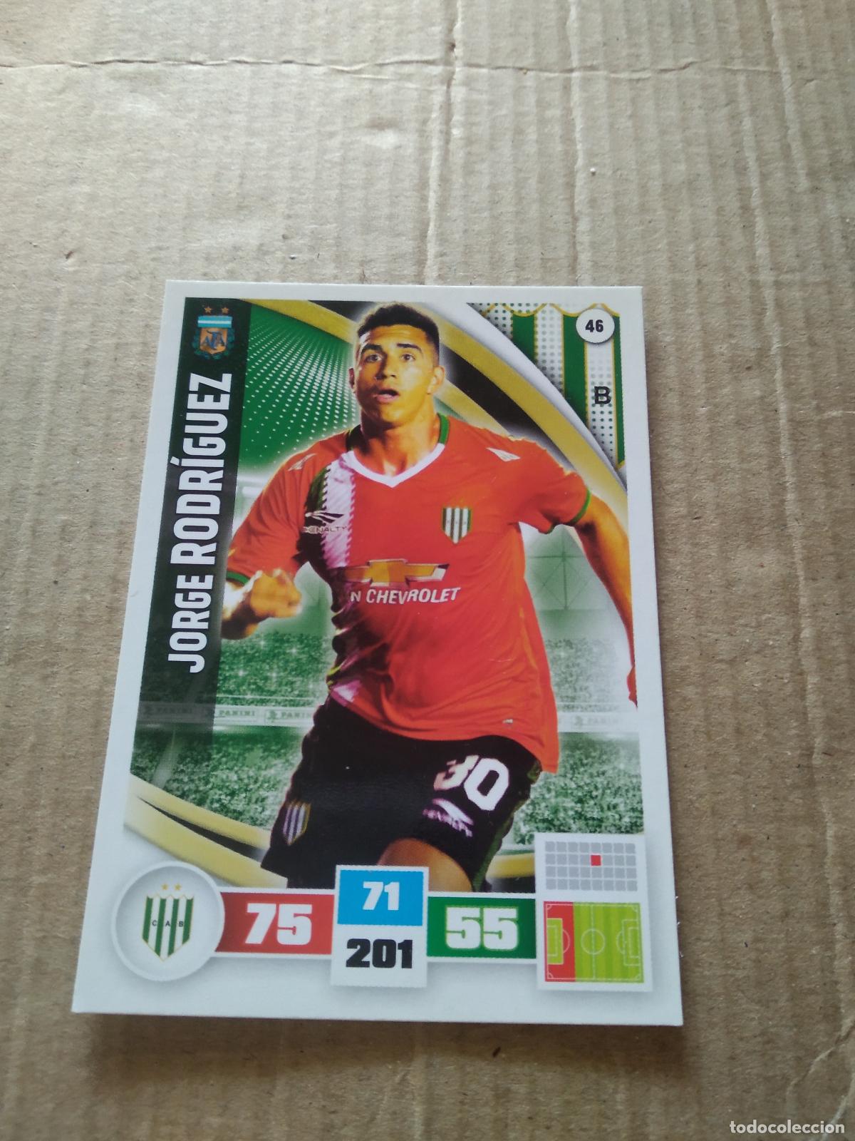 Cromos de F&uacute;tbol: 46 JORGE RODRIGUEZ BANFIELD CROMO FUTBOL ARGENTINO PANINI LIGA ARGENTINA 2017 ADRENALYN