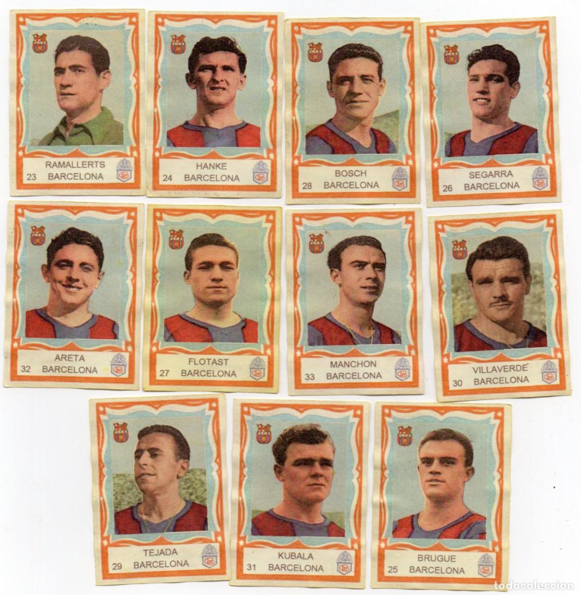 Cromos de F&uacute;tbol: BARCELONA 1955, DE CHOCOLATES CHOBIL,