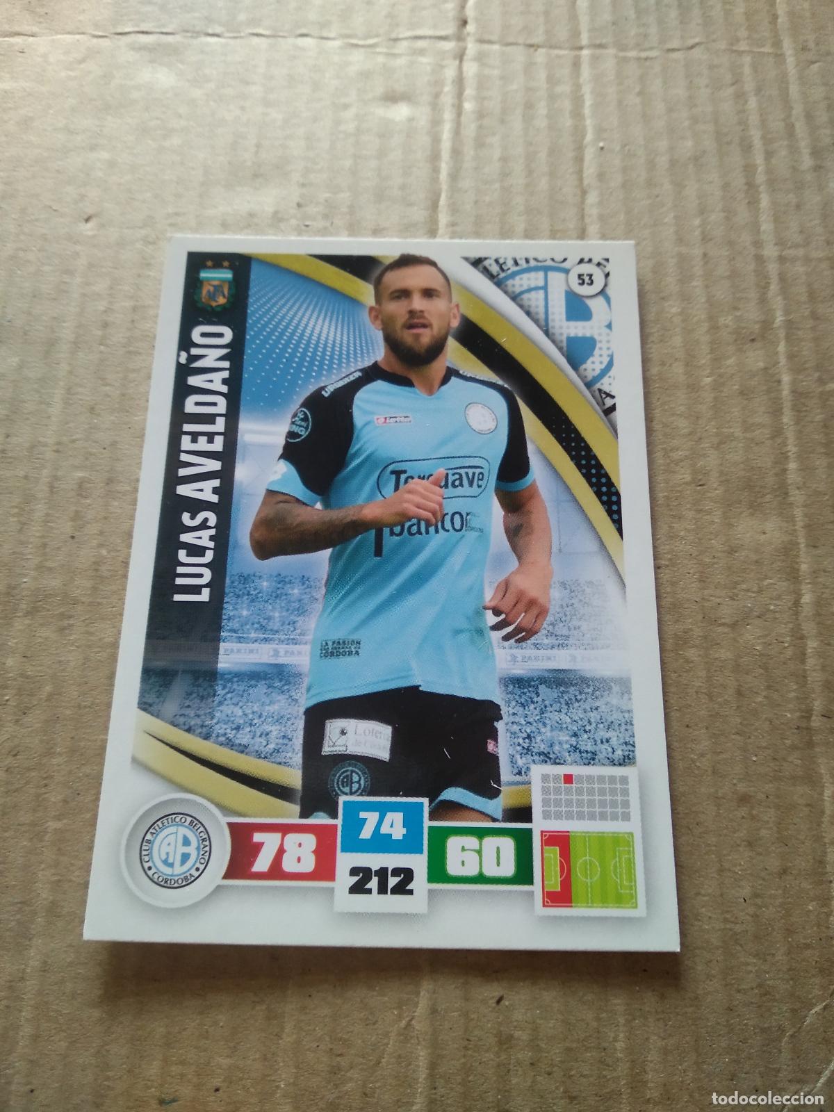 Cromos de F&uacute;tbol: 53 LUCAS AVELDA&Ntilde;O BELGRANO CROMO FUTBOL ARGENTINO PANINI LIGA ARGENTINA 2017 ADRENALYN
